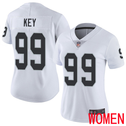 Oakland Raiders Limited White Women Arden Key Road Jersey NFL Football 99 Vapor Untouchable Jersey